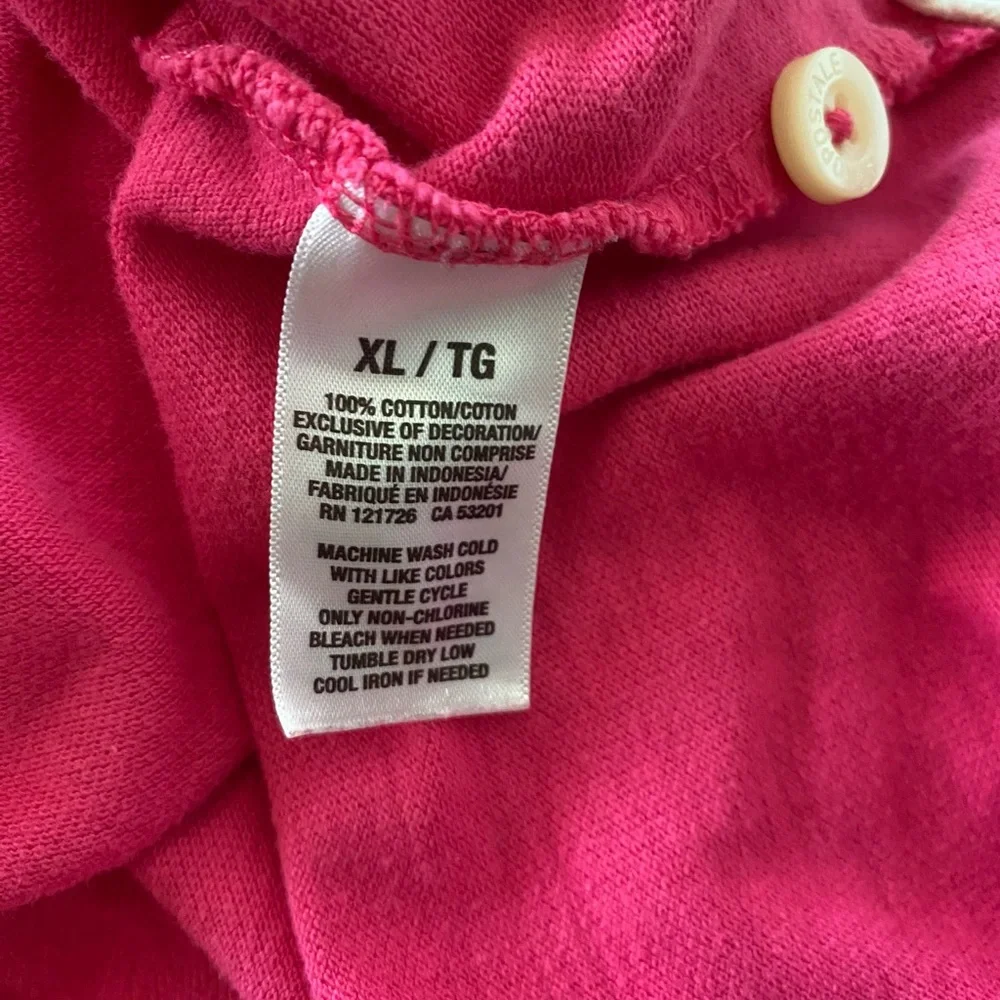 Aeropostale Shirt Men’s XL Pink Polo Top Short Sleeve Collared Button Closure - Picture 3 of 7